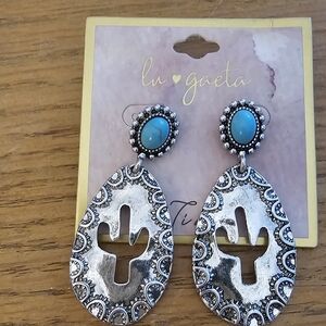 Silver and Turquoise Earrings